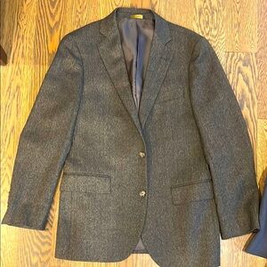 Men's Gray gold brown and black Brooks brothers blazer 38R fits slim